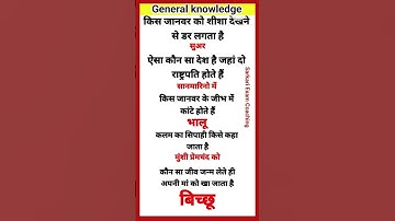 General knowledge Top question and answers | Basic Knowledge GK everyday question #gk #knowledge