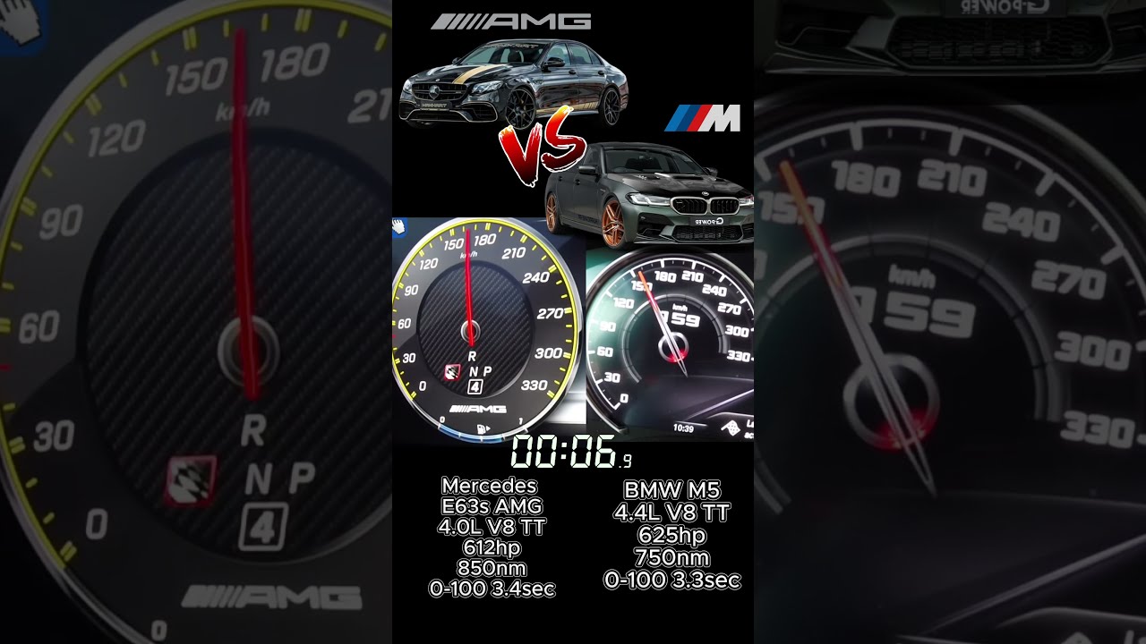  E63 AMG Vs BMW M5 0 200kph RACE Amg Bmw