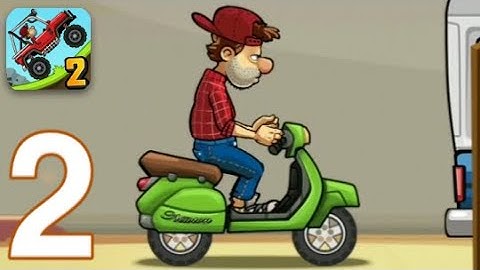 Hill Climb Racing 2 - Gameplay Walkthrough Part 2 - Scooter (IOS, Android)
