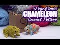 Mini low-sew chameleons!  [12 Days of Crochet Patterns Day 9] thumbnail