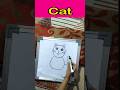 How to draw cat drawing  shortsart short cat