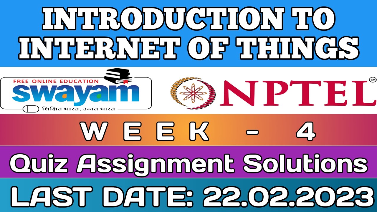 nptel iot assignment 4 answers 2023