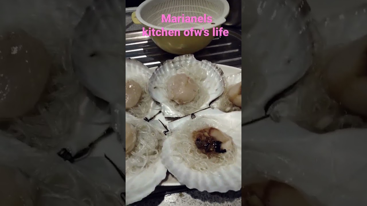marianels kitchen ofw's life steam fresh scallop