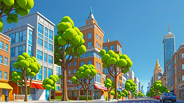 Blender with Stable Diffusion XL Tutorial - 3D cartoon city