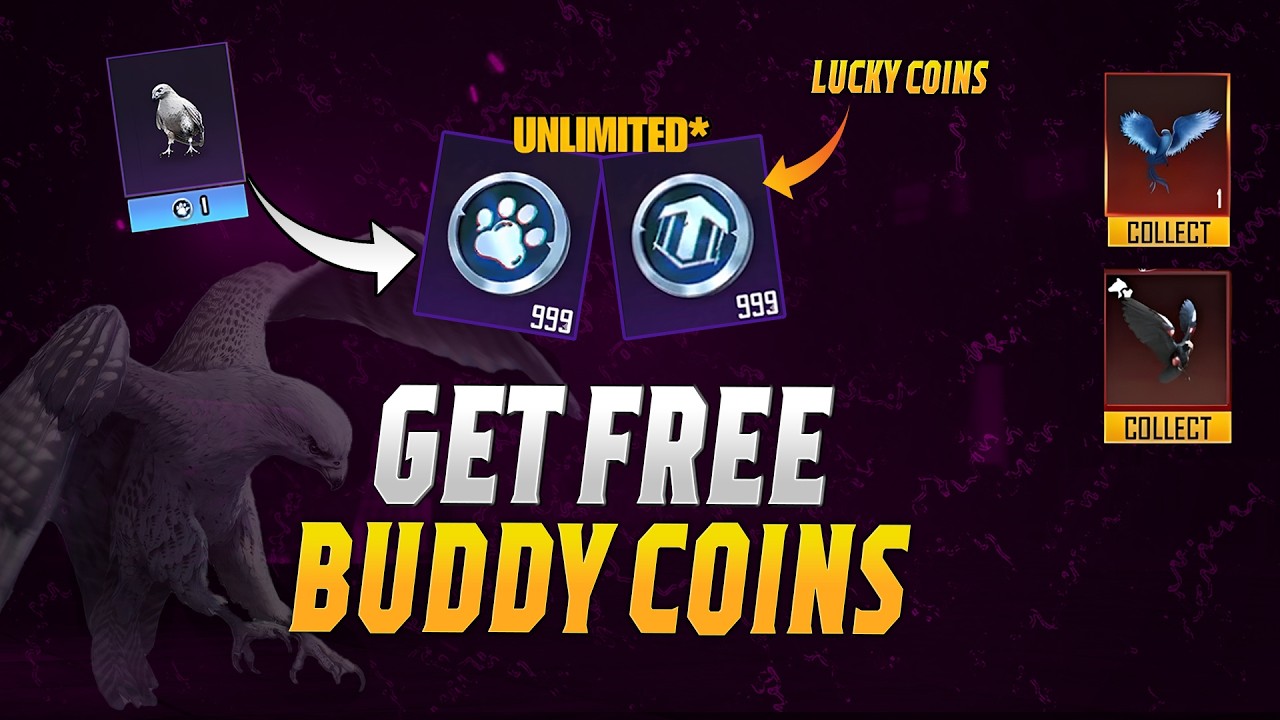 Free Buddy Coins & Lucky Coins Trick 🔥 Get FREE Falcon Companion in PUBG Mobile (100% Working)
