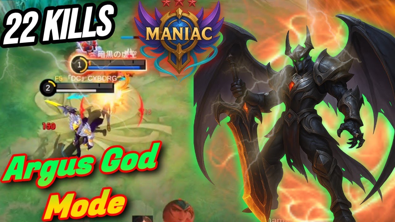 Argus God Mode Activated Epic Kills Ultimate Killing Machine Argus🤯☠️| Mobile Legends Hindi Gameplay