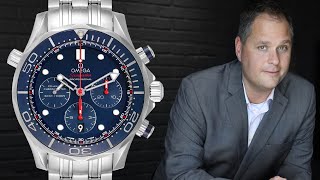 How to Set Omega Seamaster 300M 212 Series Chronograph | SwissWatchExpo [Watch How To] screenshot 4