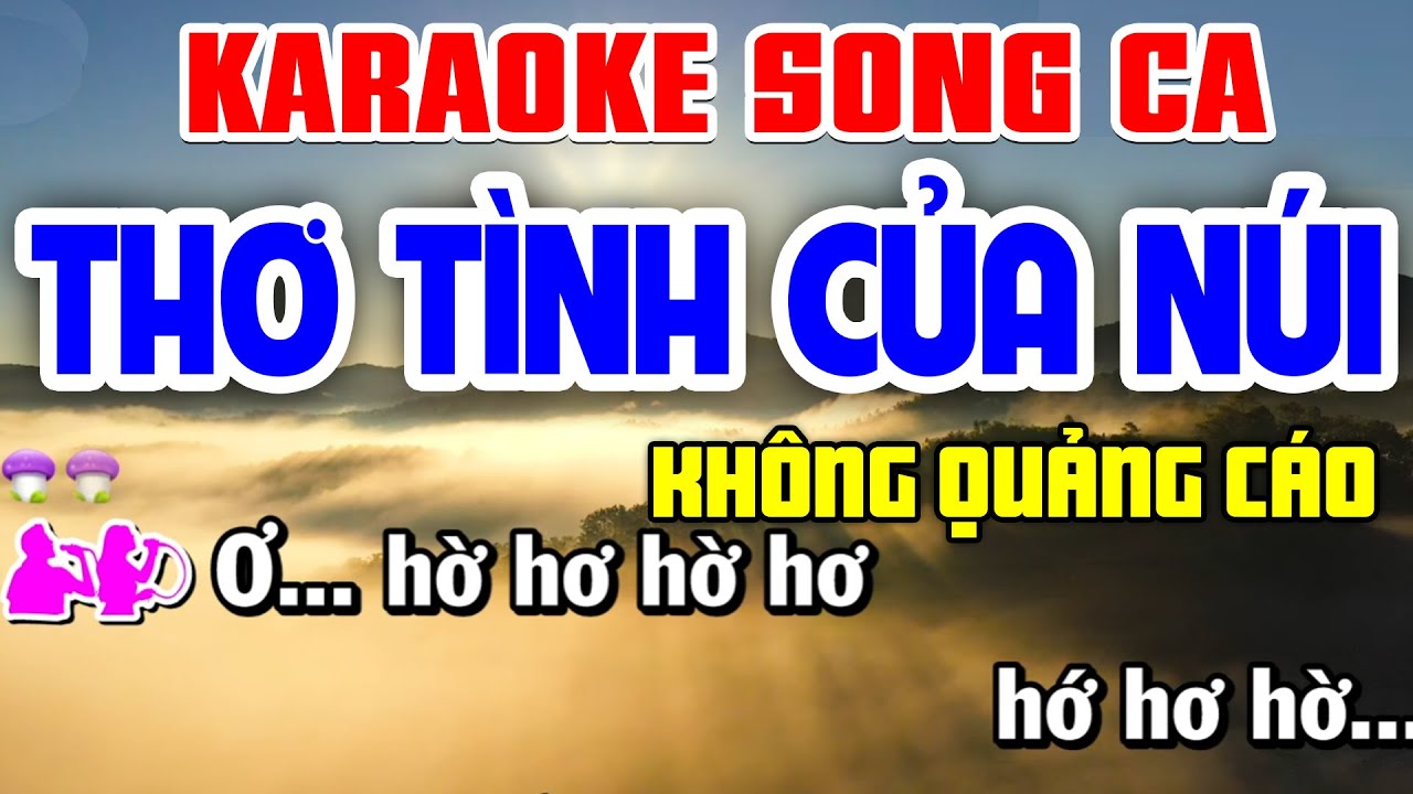 THƠ TÌNH CỦA NÚI Karaoke Nhạc Sống Song Ca ( Beat Chuẩn ) | Tình Trần Karaoke