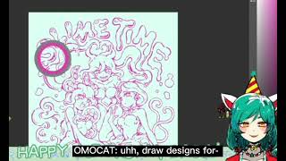 Live Character design and Slime Girls - OMOCAT OMORI Livestream highlights (subbed) Sky View