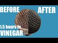 VINEGAR to Remove Rust from a Microphone! Simple Restoration and Cleaning