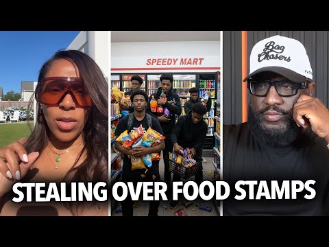 "Can't Believe Y'all Stealing," Black People Take Items From Stores, Woman Talks Food Stamps Cut Off