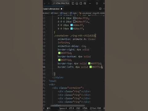 Ring Loader | HTML CSS ️ #shorts #coding #python #html #css #trending # ...