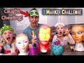 3 Marker Mannequin Challenge! Dad Caught on Camera Cheating!!!