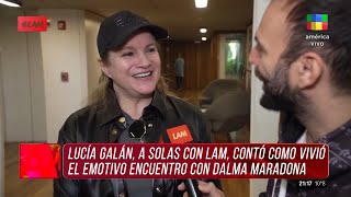  Lucía Galán Habló Sobre El Emotivo Encuentro Con Dalma Maradona