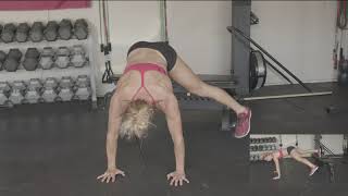 How to do Decline Plank Toe Taps
