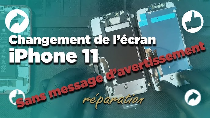 Batterie iPhone 11 sans message d'erreur