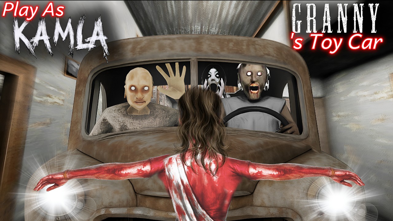 GRANNY Toy Car 🚗 Mode Playing As KAMLA