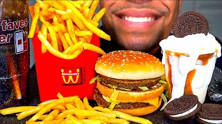 ASMR McDonald’s Mukbang | Big Mac Fries Ice Cream Sundae | Eating Show Mouth Sounds