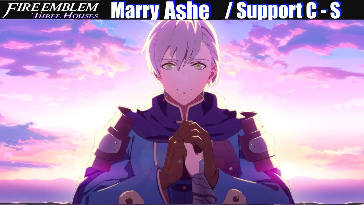 FE3H Romance & Marry Ashe (C S Support) Fire Emblem Three Houses