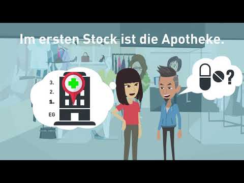 Deutsch lernen mit Dialogen / Lektion 13 / In welchem Stock ist die Apotheke? / Aussprache \