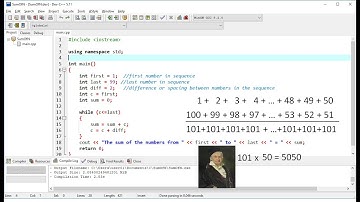 C++ Sum of a Sequence of Numbers