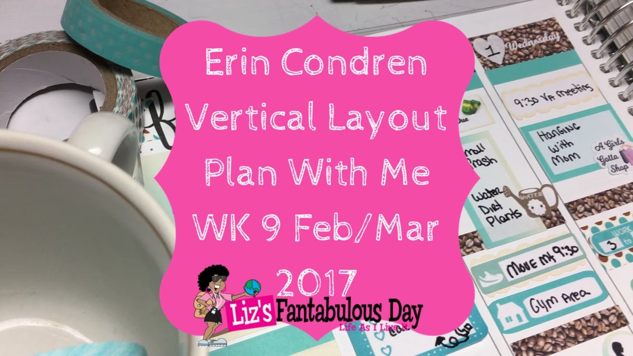 EC Vertical Plan With Me, 2017 Erin Condren Vertical Planner Layout 9, How to Decorate Your Planner