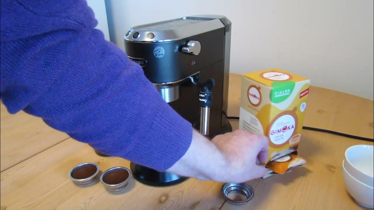 E.S.E.Pods in the Delonghi Dedica. YouTube