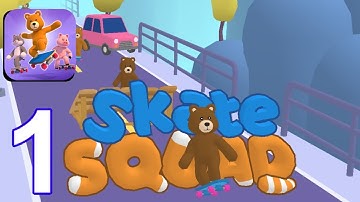Skate Squad Part 1 Level 1 - 10 Gameplay (android, iOS)
