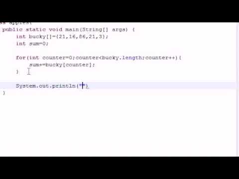 Java Programming Tutorial 29 Summing Elements of Arrays