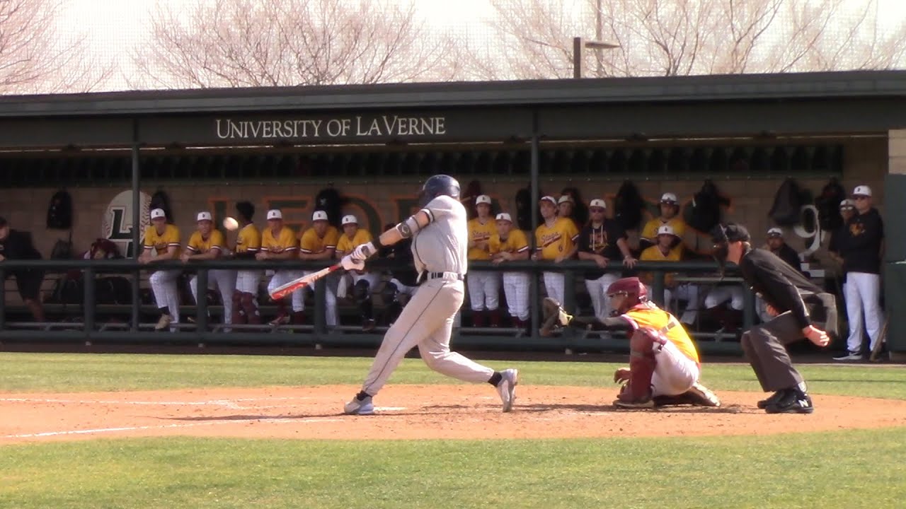 Brandon King Fox University Baseball Ground Rule Double to