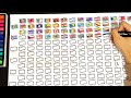 197 country flags tiny drawing flag