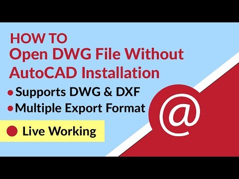 Video: Jak mohu otevřít soubor DWG bez aplikace AutoCAD?