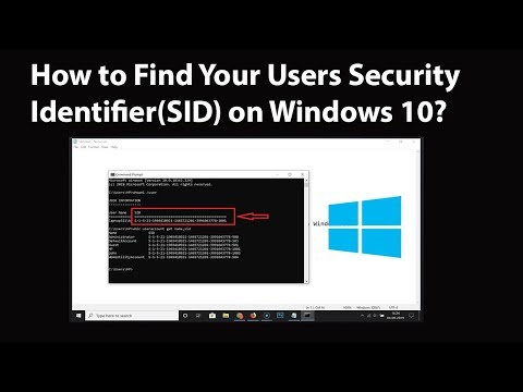 How to Find Your Users Security Identifier(SID) on Windows 10?