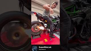 270+ WHP Kawasaki H2R Tuning Beast 😱🏍️🔥 #bikelovers #kawasakih2r #1m #viral
