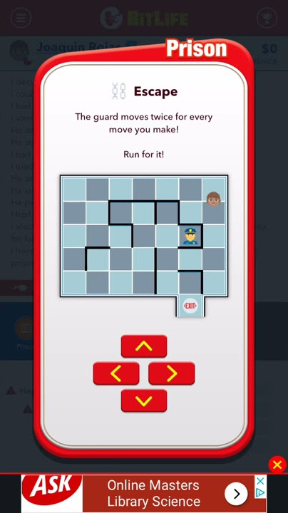 How do I escape prison I always never make it :(( : r/BitLifeApp