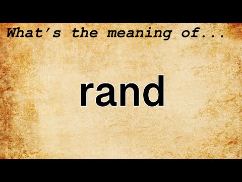 Rand Meaning | Definition of Rand
