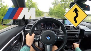 Manual BMW 340i Spirited Backroad Driving | 4K by POVAuto