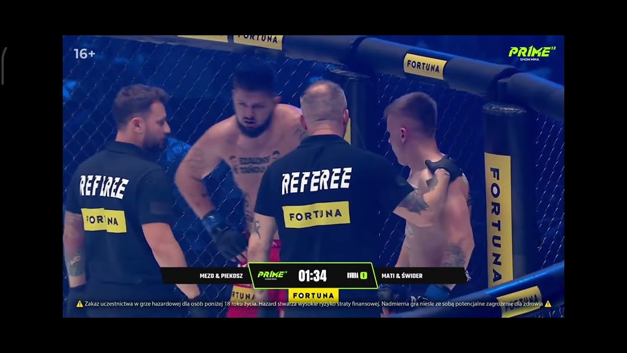 Prime mma 13 Mezo i piekosz vs Mati i świder Cała walka