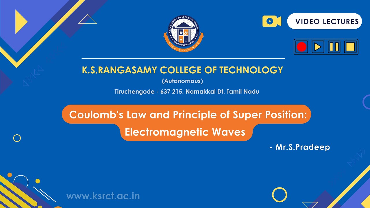 Coulomb's Law and Principle of Super Position: Electromagnetic Waves
