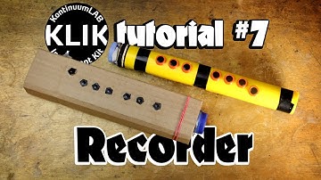 Making the KLIK Recorder, a simple DIY MIDI wind instrument - KLIK Tutorial #7