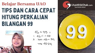 Trik Cepat Perkalian 99, Gak Sampai 1 Menit! #matematika #trikcepat #perkalian