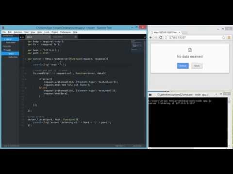 node js   server   request url and html response 720p