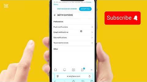 How to turn off email notifications from onlyfans | Stop getting email notifications from onlyfans