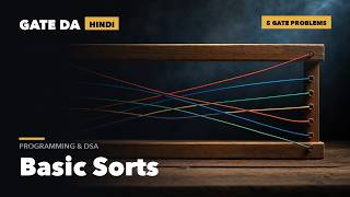 Details Bubble, Insertion & Selection Sort — 5 GATE PYQs Solved | GATE DA 2027 in Hindi Update