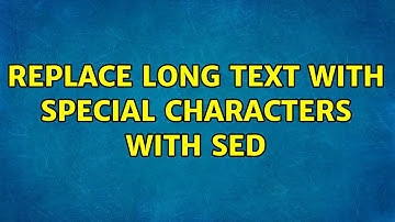 replace long text with special characters with sed