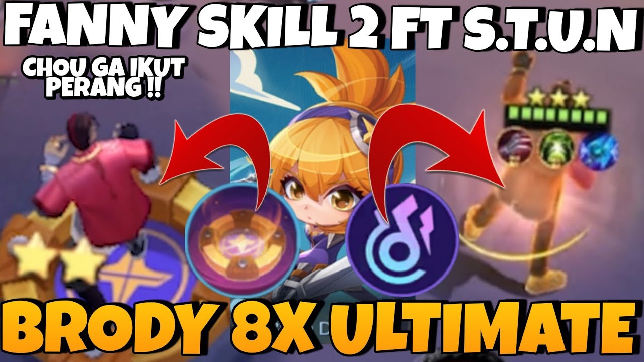 BURUAN COBA COMBO SERU INI !!! GAMEPLAY FANNY SKILL 2 COMBO STUN BRODY BISA 8X ULTIMATE! MAGIC CHESS