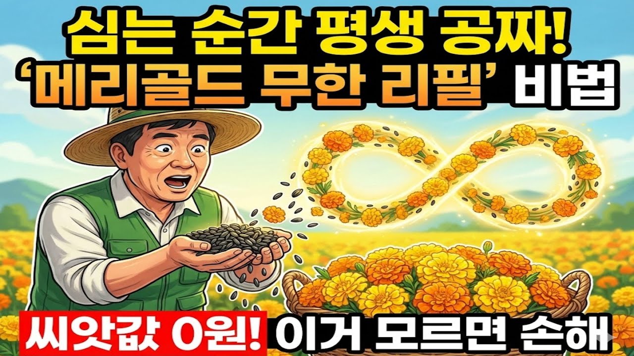 절대 그냥 키우지 마세요! 99%가 실수하는 메리골드 재배법