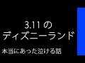 3.11のディズニーランド【本当にあった泣ける話】