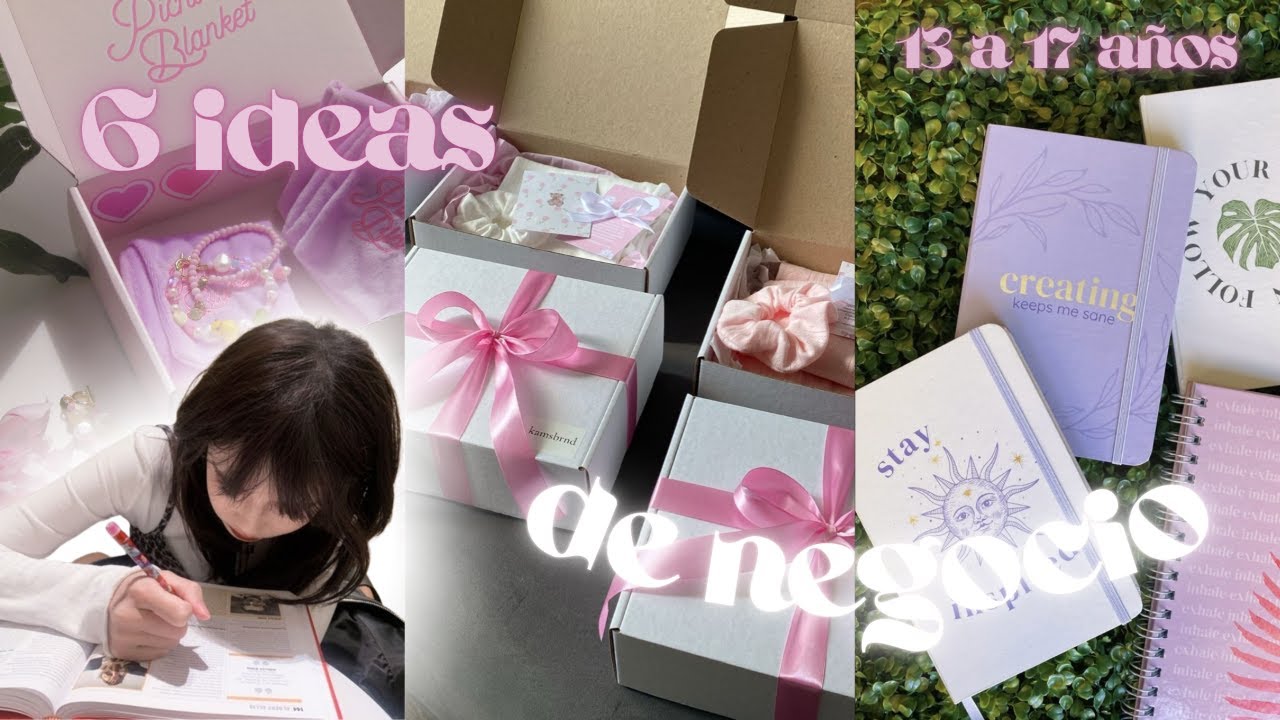 ¡¡¡6 ideas de negocio!!! para adolescentes entre 13 y 17 años💸💗