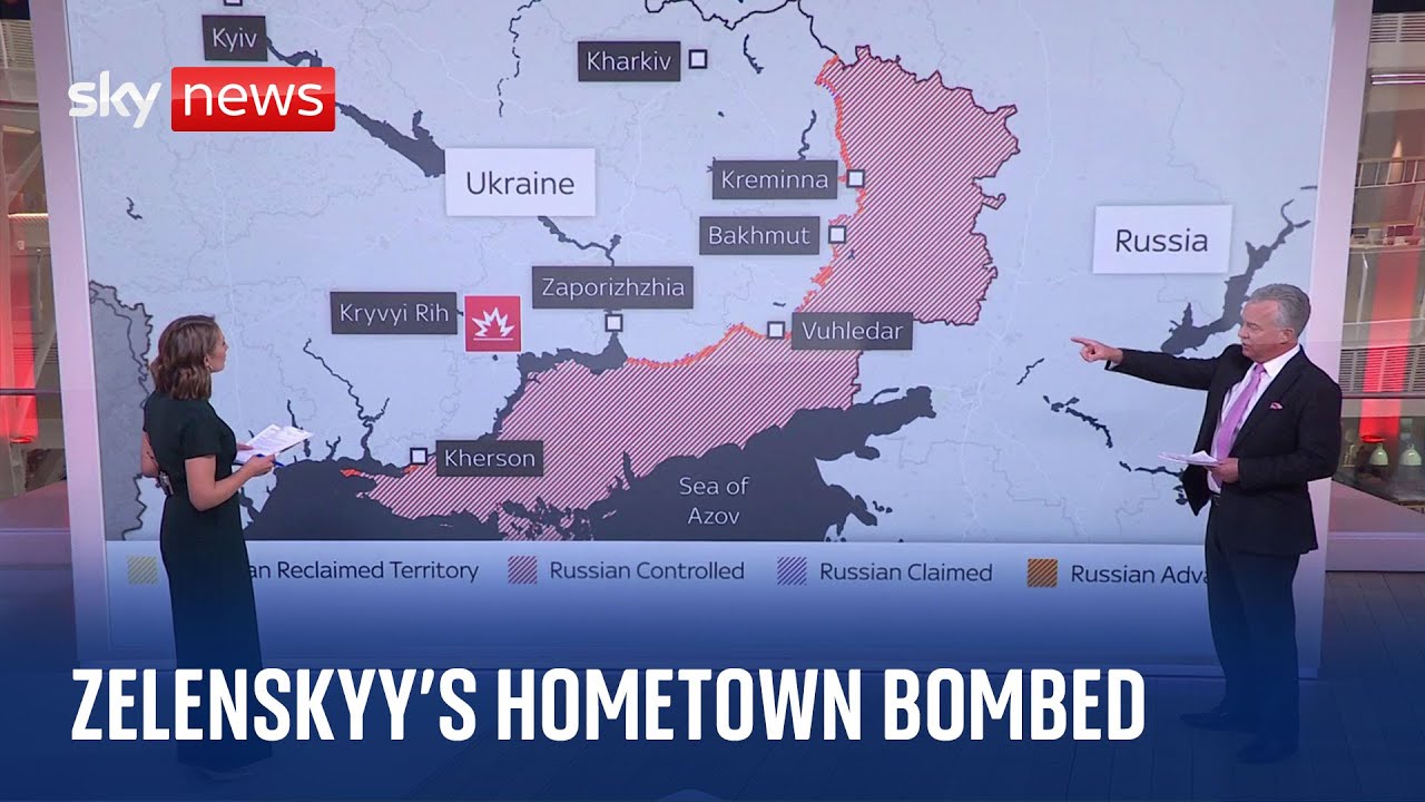 Film backdrop image for Ukraine War: Russia strikes Zelenskyy's hometown (2023)